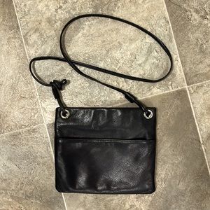 Margot New York crossbody black leather purse